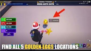 SIGMA TYCOON MAP FORTNITE CREATIVE - FIND ALL HIDDEN 5 GOLDEN EGGS LOCATIONS
