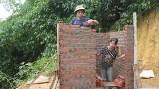 Poor girl build a bathroom and toilet WC - Green forest life TRIEU THI CA