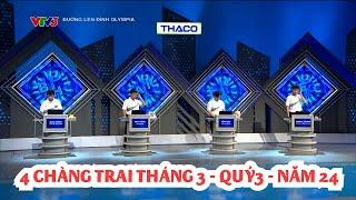 4 thí sinh xuất sắc tháng 3 quý 3 năm 24 của Đường lên đỉnh Olympia cạnh tranh từng điểm số