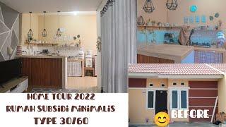 update home tour 2022 tanpa sekat perum subsidi type 3060  #hometour#housetour#roomtour