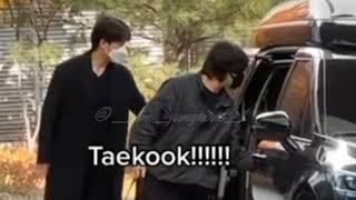 Тэхён проводил своего мужа ️ #вигуки #taekook #taekookisreal #kookv #taehyung #jungkook #bts