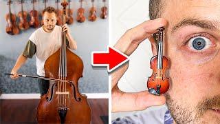 Playing Worlds Smallest Violin Song BUT My Instrument Keeps Shrinking