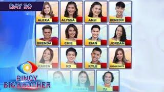 Day 30 3rd Nomination Night Official Tally Of Votes  PBB Kumunity