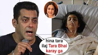 Salman Khan Emotionsl & Offers Medical Support to Hina Khan for Breast Cancer Treatment