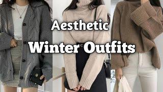 korean outfit ideas  Winter outfits  Aesthatic