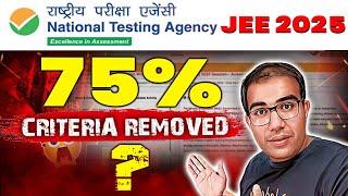 JEE 2025  Urgent Live  Reservation and 75% Criteria Update  Vinay Shur Sir