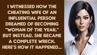 I witnessed how the cheating wife of an influential person dreamed of becoming Woman of the Year..