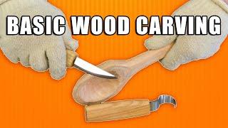 Wood Carving for Beginners  Basic Wood Carving Tutorial