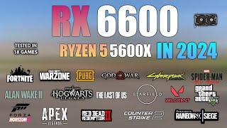 RX 6600 + Ryzen 5 5600X  Test in 18 Games - RX 6600 Gaming