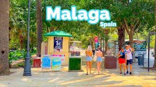 Malaga Spain  - A Sunny Heaven  - 4k HDR 60fps Walking Tour ▶107min