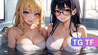  Taking a BATH together TG TF Transgender Transformation Anime MTF