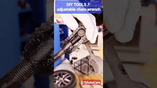 adjustable chain wrench  homemade tools  diy. #diy #tools #homemade #car #tips #shorts TjAutoCare