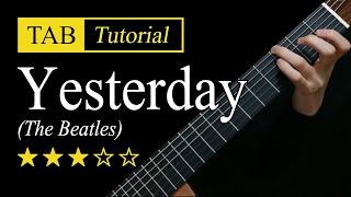 Yesterday The Beatles - Fingerstyle Lesson + TAB