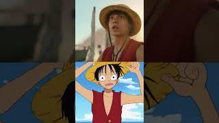 One Piece live-action vs anime #onepiece #netflix #onepieceliveaction #anime #manga #shorts