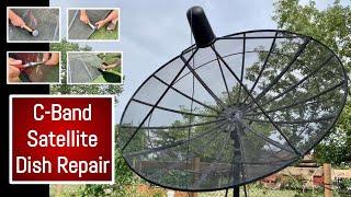 Fixing C Band Satellite Dish Mesh Panels Repairing your C-band satellite dish for satellite TV