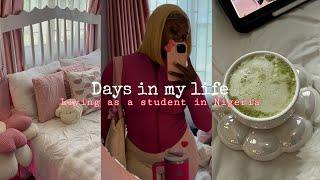 Day in my Life as a Nigeria University Student  New nails  selfcare  unbox