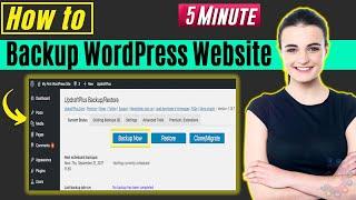 How to Backup WordPress Website 2024  5 Minute 