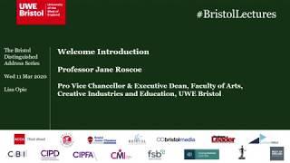 Lisa Opie Managing Director of UK Production for BBC Studios Bristol Distinguished Address Podcast