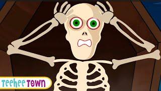 Skeletons Woke Up In The Middle Of The Night  New Teehee Town Song For Kids