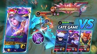 HARD GAME - Selena SKY PIERCER Damage ONE HIT Melawan Proplayer FANNY  MLBB