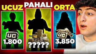 UCUZ ORTA ve PAHALI HESAP FULLEME   PUBG Mobile