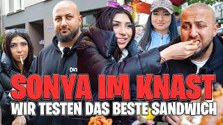 SONYA IM KNASTHUDA UND PUMPING PROBIEREN FRANKFURT‘S BESTES SANDWICH