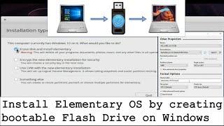 Install Elementary OS by creating bootable Flash Drive on Windows