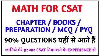 HCS 2024IASPCSCHAPTERBOOKSCSAT PREPARATIONTrend Analysis of MATHS QUES.