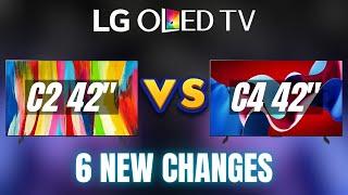 Which to Buy? LG 42 TVs OLED EVO C2 vs. C4  Side-by-side Comparison