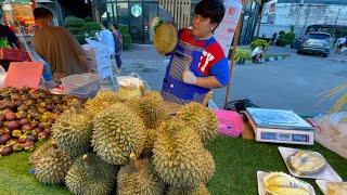 พ่อค้าสุดหล่อ‼️คัดทุเรียนสวยๆเปลือกบางๆมากๆใครซื้อไปสุดคุ้มเลยลูกนี้ #thailand#บ่าวนิพลพากินพาเที่ยว