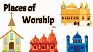 Places of worship  places of worship for kids  Religion and holy book  religious place of worship