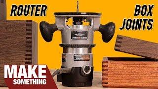 How to Make Box Joints with Only a Router  Woodworking Jig