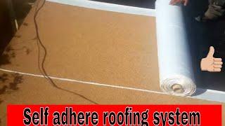 Self Adhere Roofing for flat roofs  SBS  Peel and Stick ruberoid roofing  anyone can do it 
