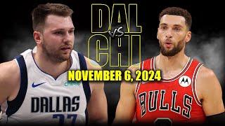 Dallas Mavericks vs Chicago Bulls Full Game Highlights - November 6 2024  2024-25 NBA Season