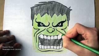 How to Draw Hulk Ehedov ElnurMarvel Comics Как нарисовать Халка