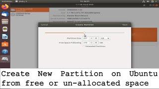 Create partition from unallocated space on Ubuntu Linux  Part #2