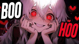 Nightcore - Boo Hoo Dark Song - Lyrics - Cjbeards & Scarlett