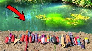  Firecrackers vs River  MEGA test PIRO Взрываю Петарды под водой  Тест МОЩНЫХ ПЕТАРД в РЕКЕ 