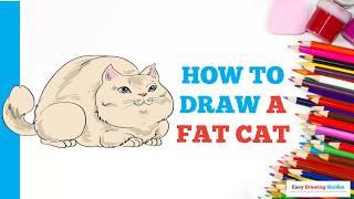 How to Draw a Fat Cat in a Few Easy Steps Drawing Tutorial for Beginner Artists