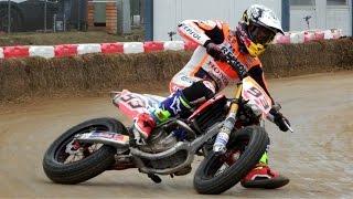 Marc Marquez & Brad Baker  Superprestigio Dirt Track 2016 Training Day Rufea by Jaume Soler