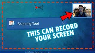 Snipping Tool can Record Your Screen