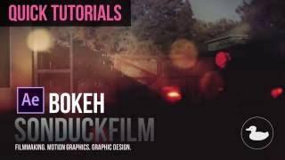 Quick Tutorials Bokeh Animation in After Effects