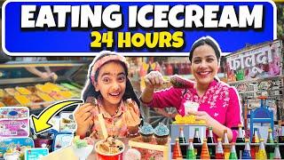 ONLY ICE CREAM for 24 hours  Mother vs Daughter  Samayra Narula  Samayra Narula Official 