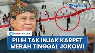 Detik detik Prabowo Keluar dari Karpet Merah & Pilih Jalan Bersama Mayor Teddy ke Istana Negara IKN