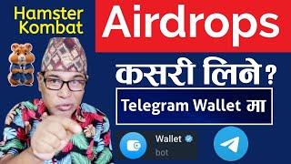 How To Set up Wallet in Telegram  Get Hamster Kombat Airdrops Income in Telegram Wallet