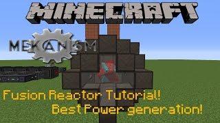 Minecraft 1.12.2  Mekanism Fusion Reactor Tutorial  Best power generation EVER