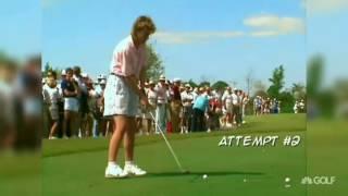 Woman Shanks Golf Ball Into The Crowd TWICE