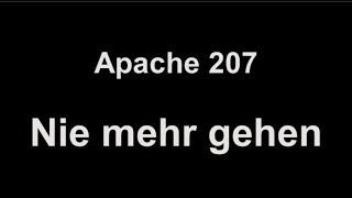 Apache 207 - Nie mehr gehen lyrics