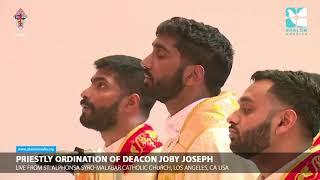 Father into your hands I commend my Spirit- Fr. Joby Joseph Ordination