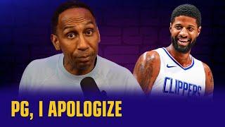 Paul George I apologize